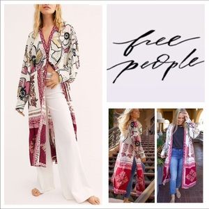 Free People C’est Moi Mixed Print Maxi Top.  NWT.